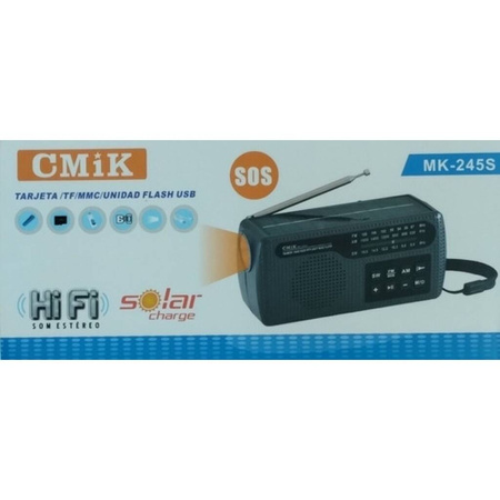 Radio survivalowe na korbkę pełnozakresowe FM/AM/FW CMiK MK-245S