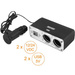 Rozgałeziacz gniazdka zapalniczki 12V/24V + 2xUSB Lexton LX404V