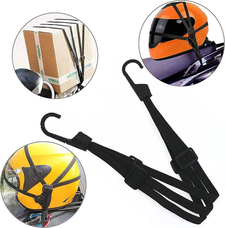 Guma do bagażnika na rower motocykl 45-80cm czarna ET5917