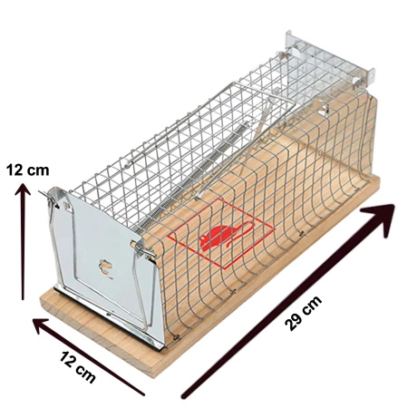 Pułapka na szczury humanitarna żywołapka metalowa RC8088