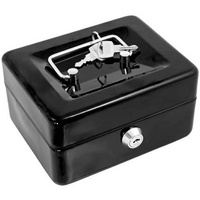 Kasetka na pieniądze 15x12x8cm czarna AT6477BK