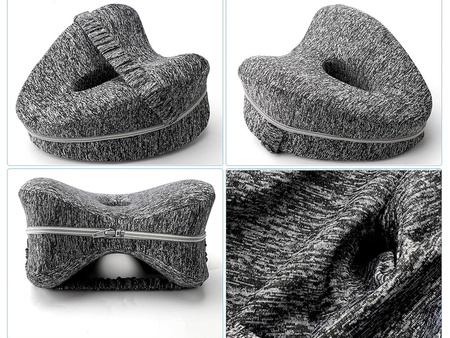 Poduszka między nogi kolana szara AT7284