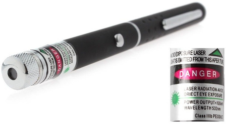 Laser pointer zielony wskaźnik z nakładką MT7516