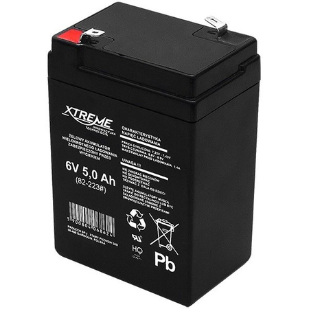 Akumulator żelowy 6V 5Ah Xtreme 82-223