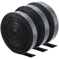 Taśma rzepowa opaska do kabli czarna 15mm/2m ET5245