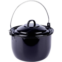 Kociołek z pokrywką nad ognisko głęboki emaliowany 6.7l ON8055