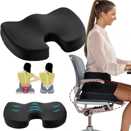 Poduszka na fotel krzesło czarna BlackSit ST4013