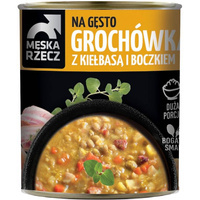 Grochówka z kiełbasą i boczkiem Męska Rzecz 840g 09.2026