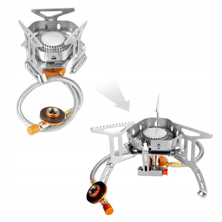 Kuchenka turystyczna gazowa 2-systemowa Pyron Duo BS8114