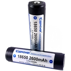 Akumulator 18650 z zabezpieczeniem 2600mAh KeepPower P1826J