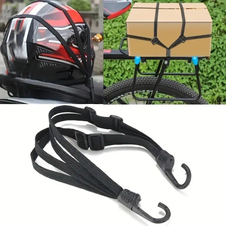 Guma do bagażnika na rower motocykl 45-80cm czarna ET5917