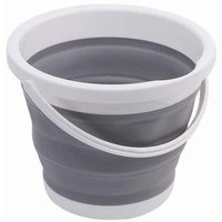 Wiadro silikonowe 5l składane szare AT7824