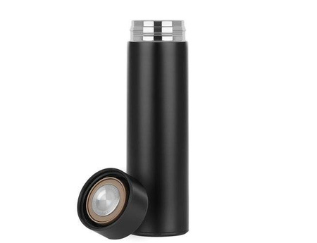 Kubek termiczny smart z termometrem czarny 500ml SUS304