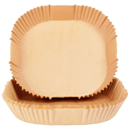 Wkłady tacki do frytownicy beztłuszczowej papierowe kwadrat 20x20cm ET6176