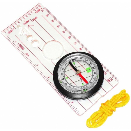 Kompas mapowy z linijką lupą szablonami KZ411