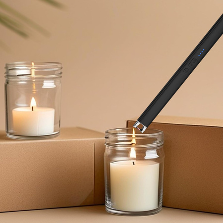 Zapalarka plazmowa długa USB czarna AT5672