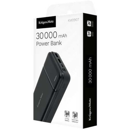 Power bank 30000mAh 2xUSB 2A Krüger&Matz KM0907