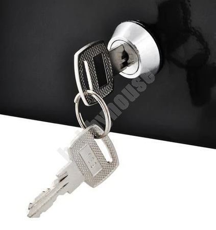 Kasetka metalowa na pieniądze 30x24x9cm czarna IT6071