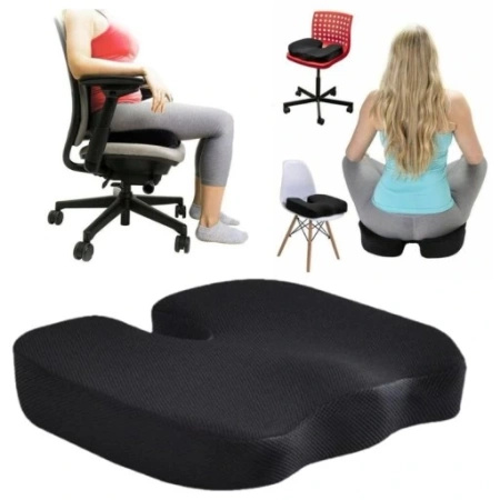 Poduszka na fotel krzesło czarna BlackSit ST4013