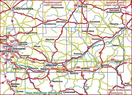 Mapa turystyczna Małopolska Północna Compass CS6818