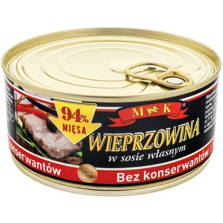 Wieprzowina w sosie własnym bez konserwantów MK 300g 11.2026
