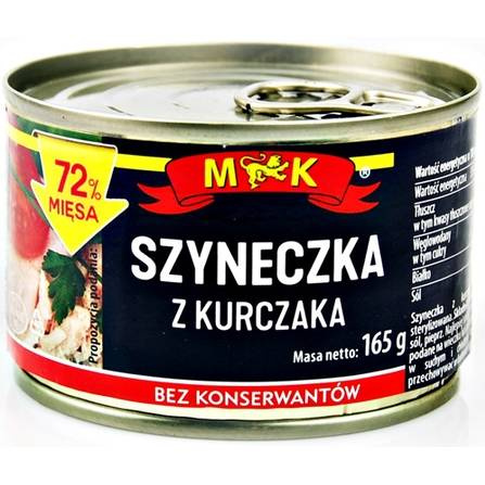 Szyneczka z kurczaka bez konserwantów MK 170g 12.2025