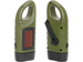 Latarka z korbką solarna karabińczyk zielona VG6283