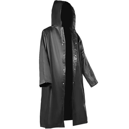 Płaszcz przeciwdeszczowy foliowy czarny IT5081