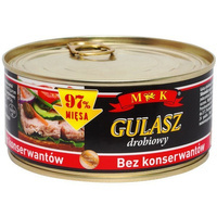 Gulasz drobiowy bez konserwantów MK 300g 06.2026