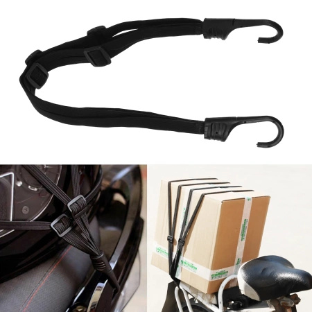 Guma do bagażnika na rower motocykl 45-80cm czarna ET5917