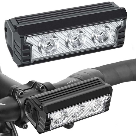 Lampka rowerowa przednia panelowa 3 LED HH5223