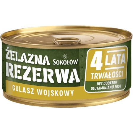 Gulasz wojskowy Żelazna Rezerwa Sokołów 300g 07.2029