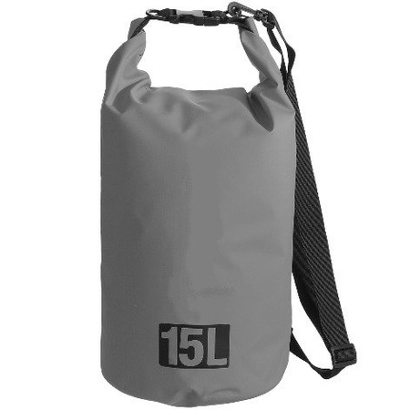 Torba wodoodporna 15l szara MJ-KQ0320-GY