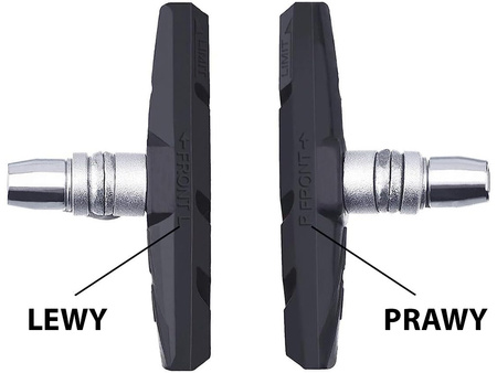 Klocki hamulcowe V-brake do roweru 2 szt. VG0005