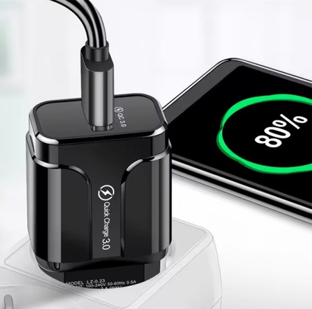 Ładowarka sieciowa Quick Charge 3.0 USB LZ-0.23