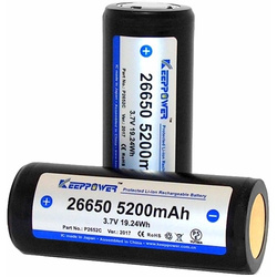 Akumulator 26650 zabezpieczony 5200mAh KeepPower P2652C