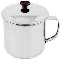 Kubek stalowy 10cm z pokrywką PL1095