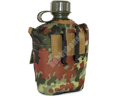 Manierka US z pokrowcem 1l flecktarn MFH 33223V