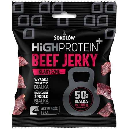 Beef Jerky wołowina suszona klasyczna Sokołów 25g 14.12.2025