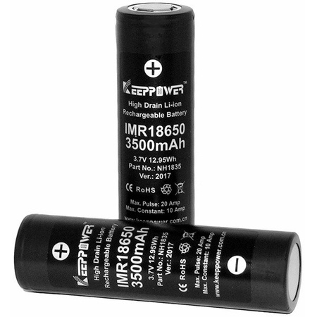 Akumulator 18650 3500mAh IMR18650 KeepPower NH1835