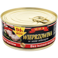 Wieprzowina w sosie własnym bez konserwantów MK 300g 11.2026