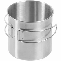 Kubek stalowy ze składnym uchwytem 14602800