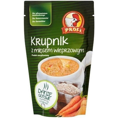 Krupnik z mięsem wieprzowym Profi 450g 01.2025