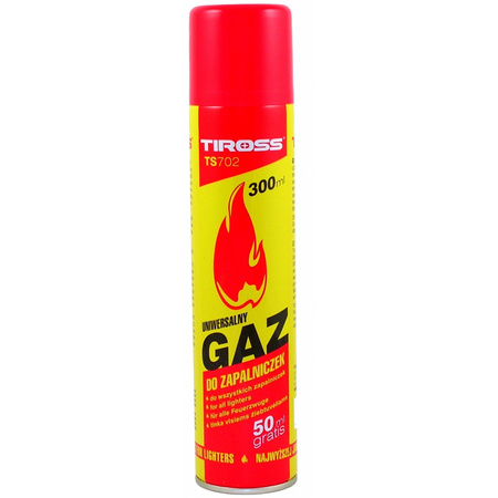 Gaz do zapalniczek Tiross 300ml TS702