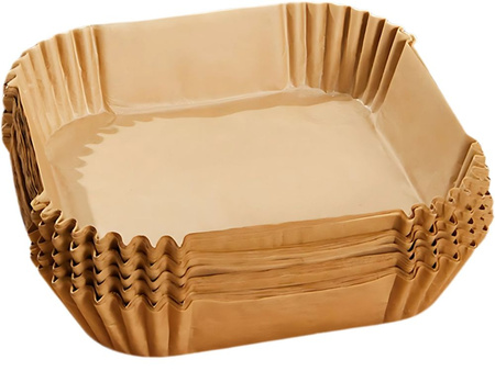Wkłady tacki do frytownicy beztłuszczowej papierowe kwadrat 20x20cm ET6176