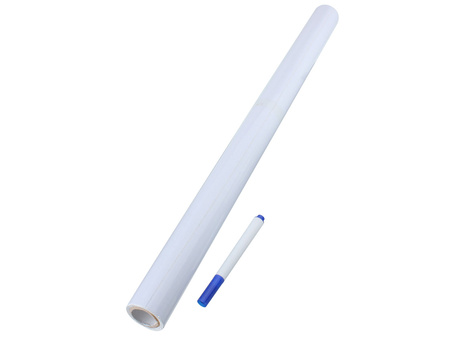 Tablica suchościeralna biała samoprzylepna 200x45cm VG2077