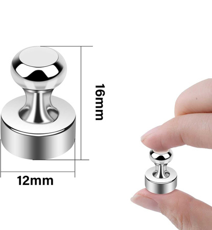 Magnesy neodymowe pionki na lodówkę 10szt. ET7939