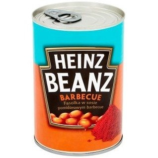 Fasolka w sosie pomidorowym barbecue Heinz 390g 06.2022